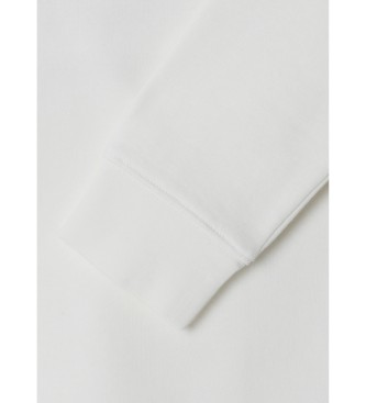 Hackett London Logo Crew Sweatshirt blanc