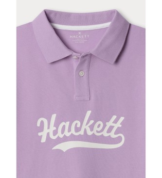 Hackett London Polo Logo SS lilas