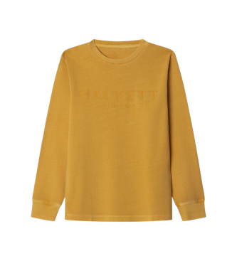 Hackett London T-shirt com logtipo amarelo
