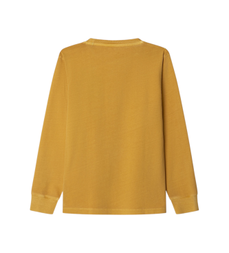 Hackett London T-shirt com logtipo amarelo
