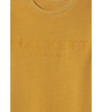 Hackett London T-shirt com logtipo amarelo