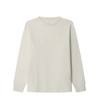 Hackett London T-shirt com logtipo branco