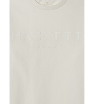 Hackett London T-shirt com logtipo branco