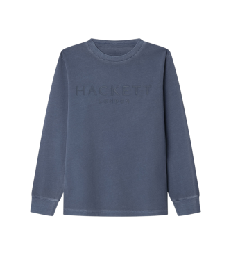 Hackett London T-shirt com logtipo azul
