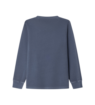 Hackett London T-shirt com logtipo azul