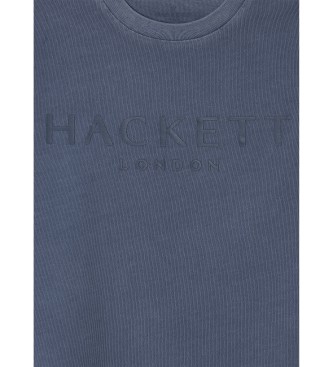 Hackett London T-shirt com logtipo azul