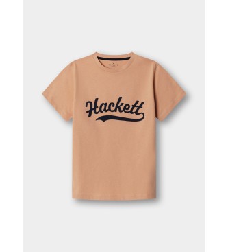 Hackett London Logo Tee T-shirt peach