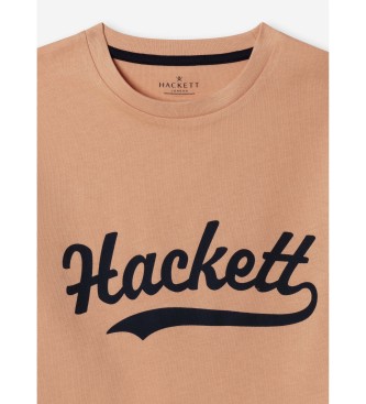 Hackett London Logo Tee T-shirt peach