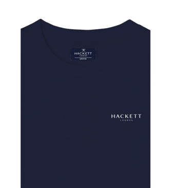 Hackett London Granatowy top od piżamy Lss