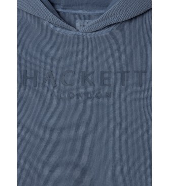 Hackett London Camisola de malha de gola alta azul