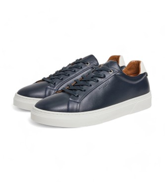 Hackett London Hackney Classic navy Leder Turnschuhe