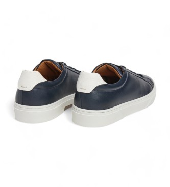 Hackett London Hackney Classic navy Leder Turnschuhe