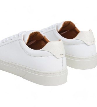 Hackett London Zapatillas de piel Hackney Classic blanco