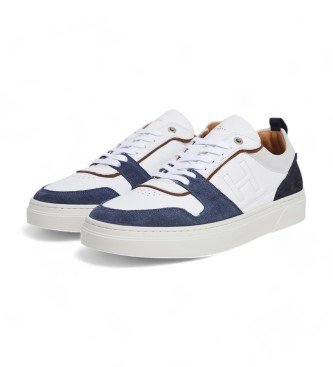 Hackett London Sneakers Hackney Dextair in pelle bianca