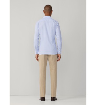 Hackett London Camisa com riscas Eng Hairline azul