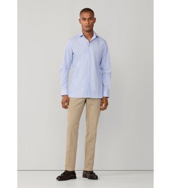 Hackett London Camisa com riscas Eng Hairline azul