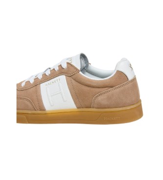 Hackett London Sneakers in pelle beige Harper Hendon