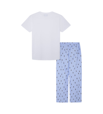 Hackett London Pijama Harry Faf azul, branco