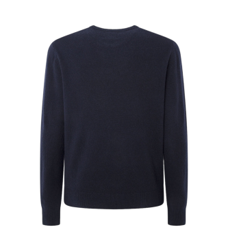 Hackett London Pull Harry Intarsia marine