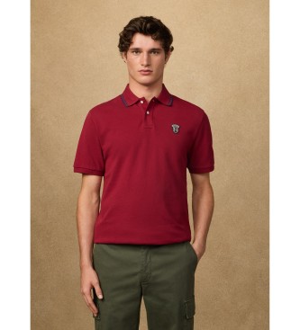 Hackett London Polo insignia fit cl�sico rojo