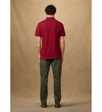 Hackett London Polo insignia fit cl�sico rojo