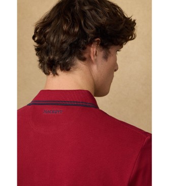 Hackett London Polo insignia fit cl�sico rojo