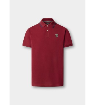 Hackett London Polo insignia fit cl�sico rojo