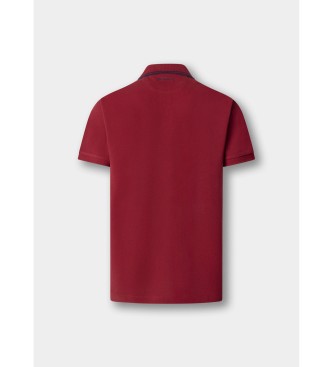 Hackett London Polo insignia fit cl�sico rojo