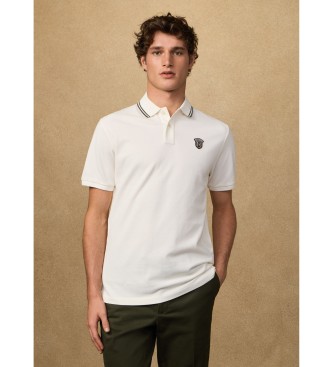 Hackett London Polo insignia fit cl�sico blanco