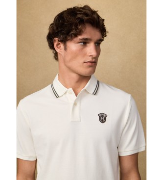 Hackett London Polo insignia fit cl�sico blanco