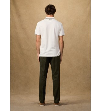 Hackett London Polo insignia fit cl�sico blanco