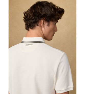 Hackett London Polo insignia fit cl�sico blanco