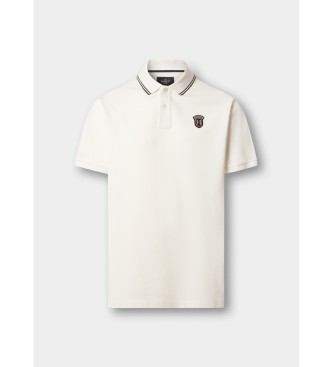 Hackett London Polo insignia fit cl�sico blanco