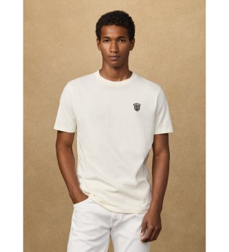 Hackett London T-shirt z logo o klasycznym kroju, biały