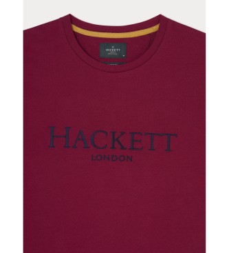 Hackett London Koszulka Heritage Classic w kolorze czerwonym