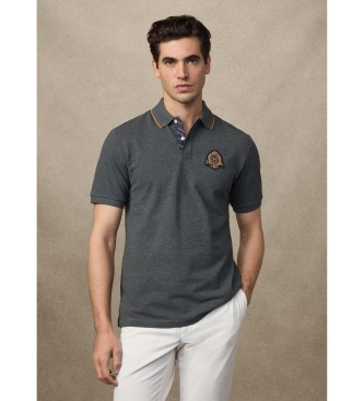 Hackett London Heritage Polo Logo szary