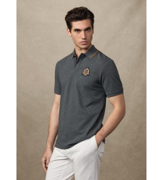 Hackett London Heritage Polo Logo szary