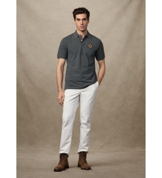 Hackett London Heritage Polo Logo szary