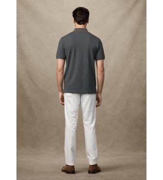 Hackett London Heritage Polo Logo szary