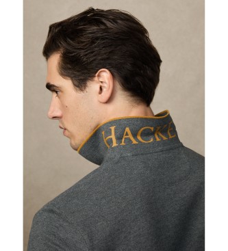 Hackett London Heritage Polo Logo szary