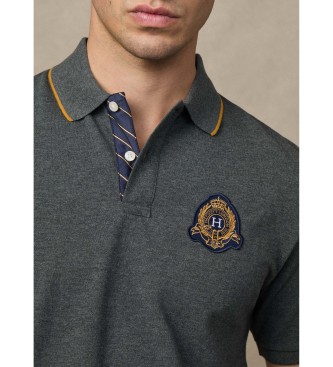 Hackett London Heritage Polo Logo szary
