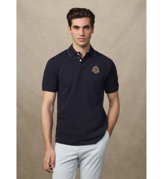 Hackett London Heritage Crest Logo Polo majica modra