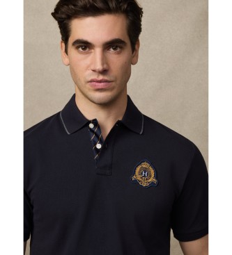 Hackett London Heritage Crest Logo Polo majica modra