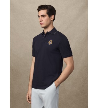 Hackett London Heritage Crest Logo Polo majica modra