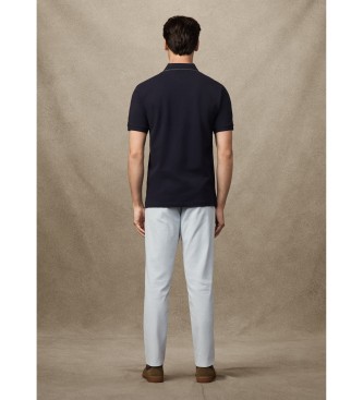 Hackett London Heritage Crest Logo Polo majica modra