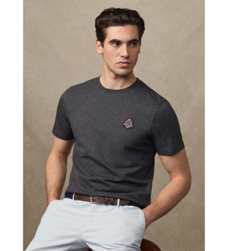 Hackett London Camiseta Heritage Crest Tee gris