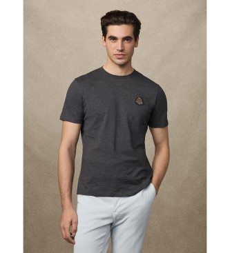 Hackett London Camiseta Heritage Crest Tee gris