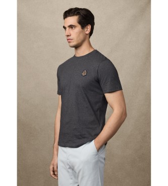 Hackett London Camiseta Heritage Crest Tee gris