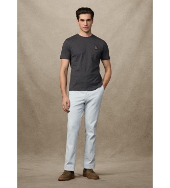 Hackett London Camiseta Heritage Crest Tee gris