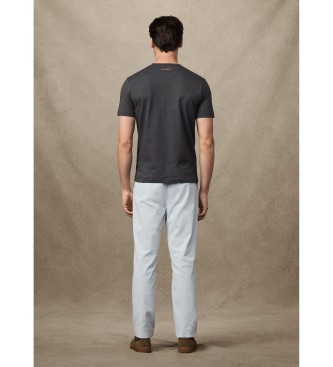 Hackett London Camiseta Heritage Crest Tee gris